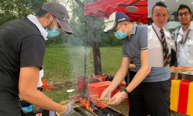 Viral pilot dan insinyur jadi penjual sate Instagram/@shazamsatay