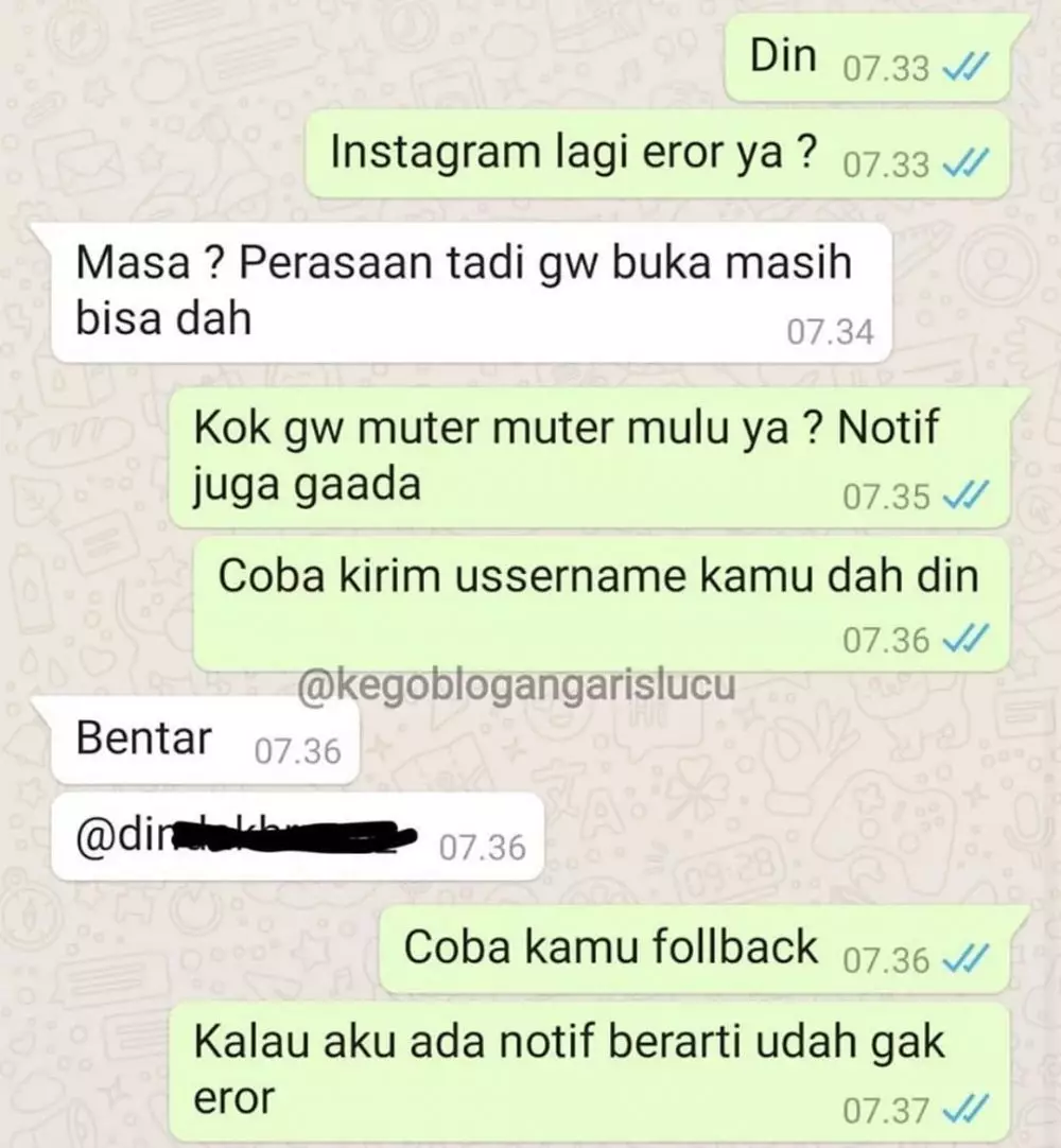 chat lucu basa-basi teman © 2020 instagram.com