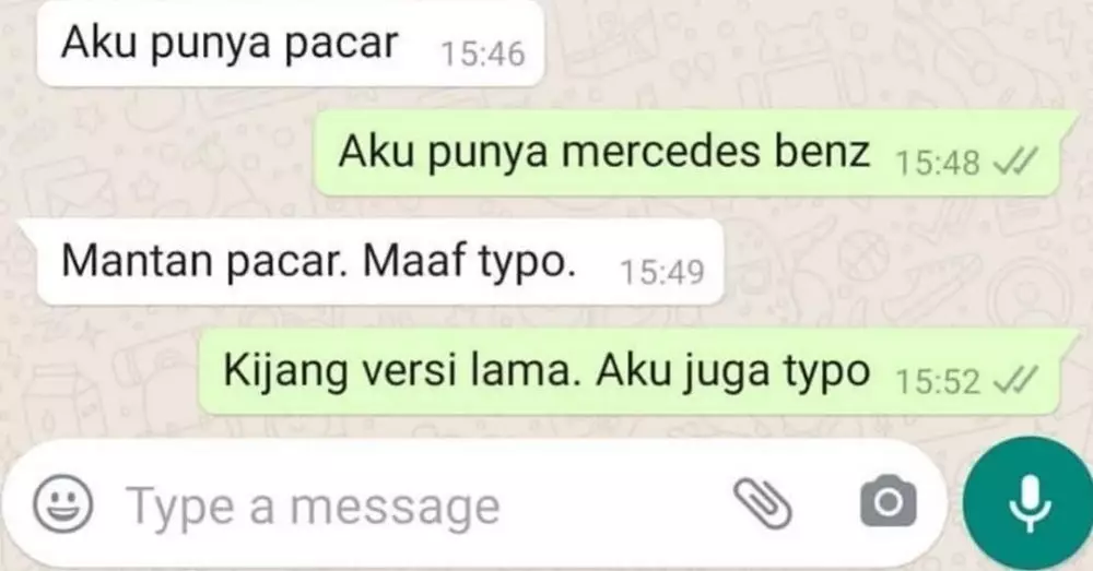 chat lucu basa-basi teman © 2020 instagram.com