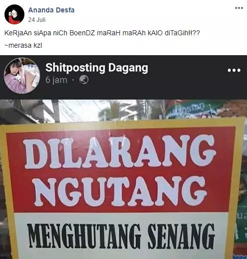 pertanyaan kaum emak di FB Facebook