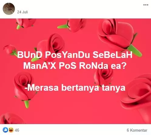 pertanyaan kaum emak di FB Facebook
