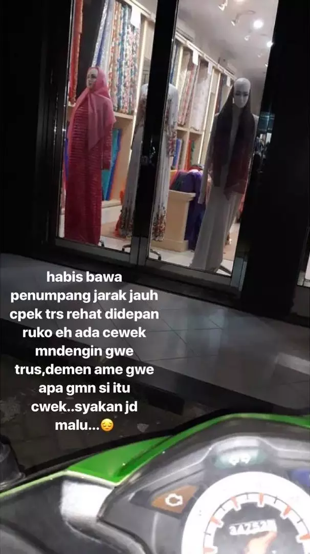 Momen absurd driver ojek online Instagram