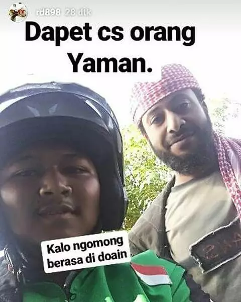 Momen absurd driver ojek online Instagram