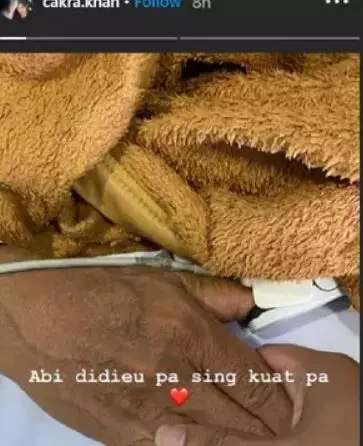 potret kenangan Cakra dan ayah Instagram