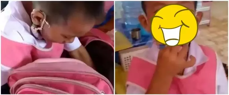 Viral, cerita bocah menangis karena maskernya hilang ini kocak