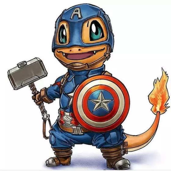 Pokemon jadi superhero Instagram