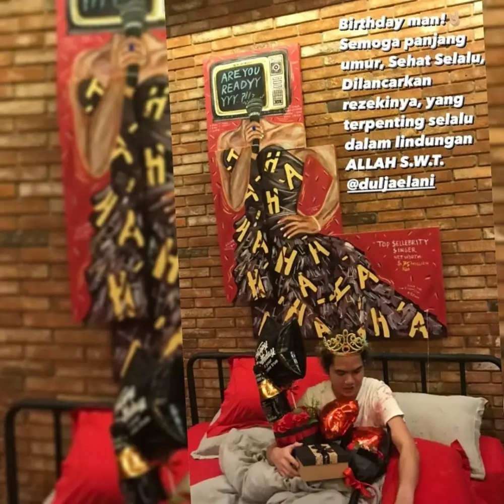 Momen ultah Dul Jaelani ke-20 Instagram