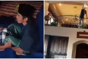 8 Aksi lucu saat gabut di rumah ini bikin senyum tipis