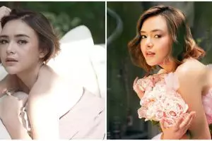 10 Gaya Amanda Manopo di nikahan sang kakak, memesona banget