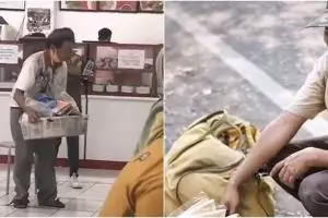 Tak kenal lelah, potret kegigihan pedagang ini bikin terharu