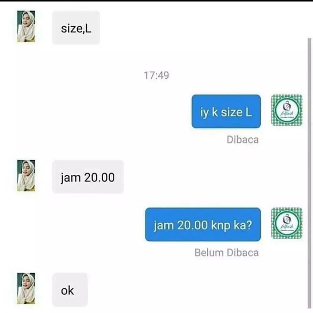 chat lucu bingung belanja olshop © 2020 instagram.com chat lucu bingung belanja olshop © 2020 instagram.com