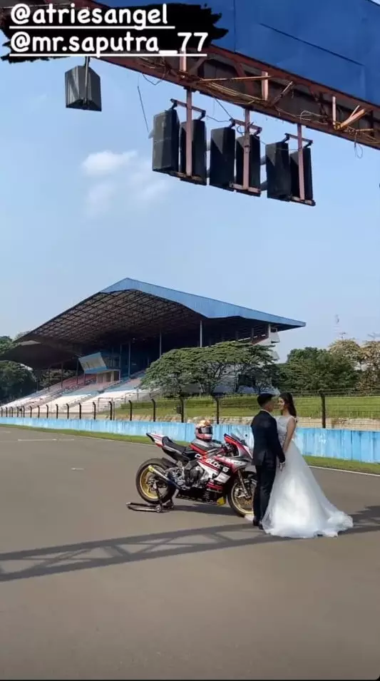 Atries Angel prewedding instagram