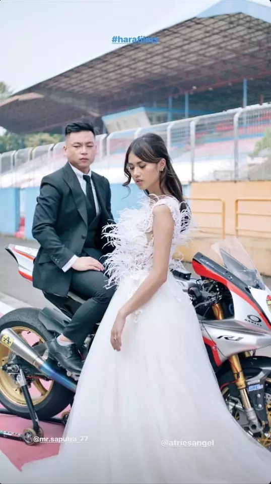 Atries Angel prewedding instagram