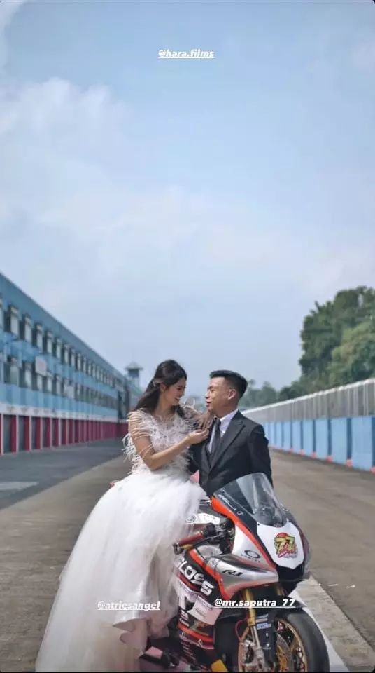 Atries Angel prewedding instagram