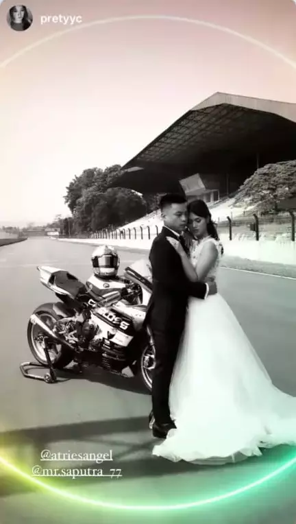 Atries Angel prewedding instagram