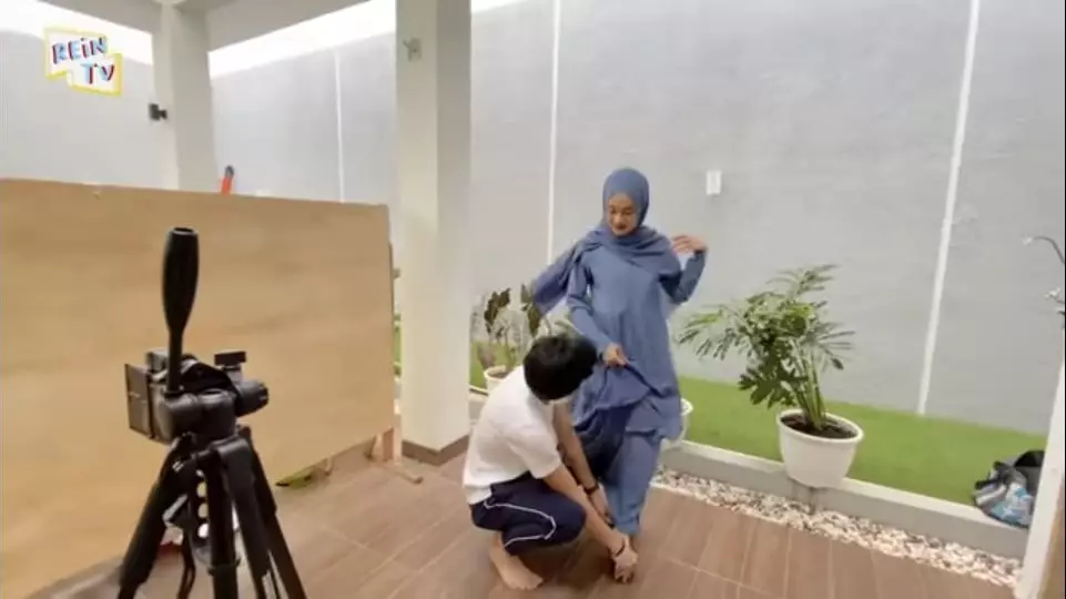 di balik pemotretan Dinda Hauw instagram