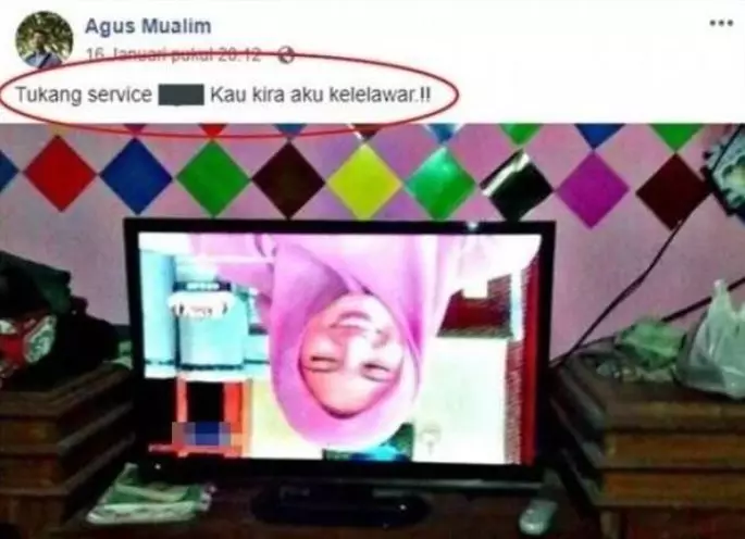 tayangan TV rusak berbagai sumber