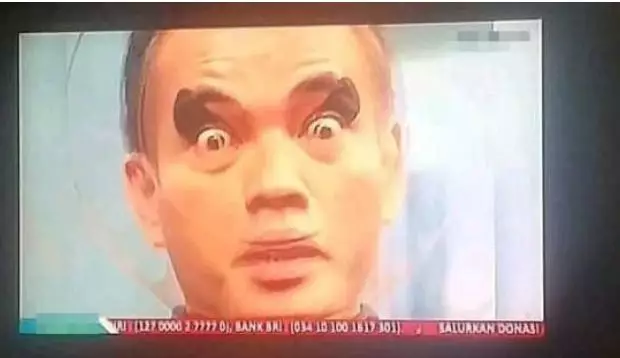 tayangan TV rusak berbagai sumber