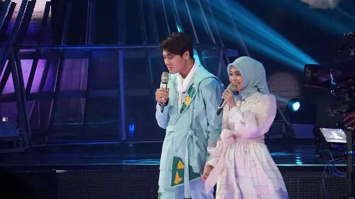 Potret Lesty Kejora & Rizky Billar di HUT SCTV © 2020 Instagram