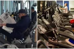 10 Kelakuan nyeleneh saat nge-gym, bikin tepuk jidat