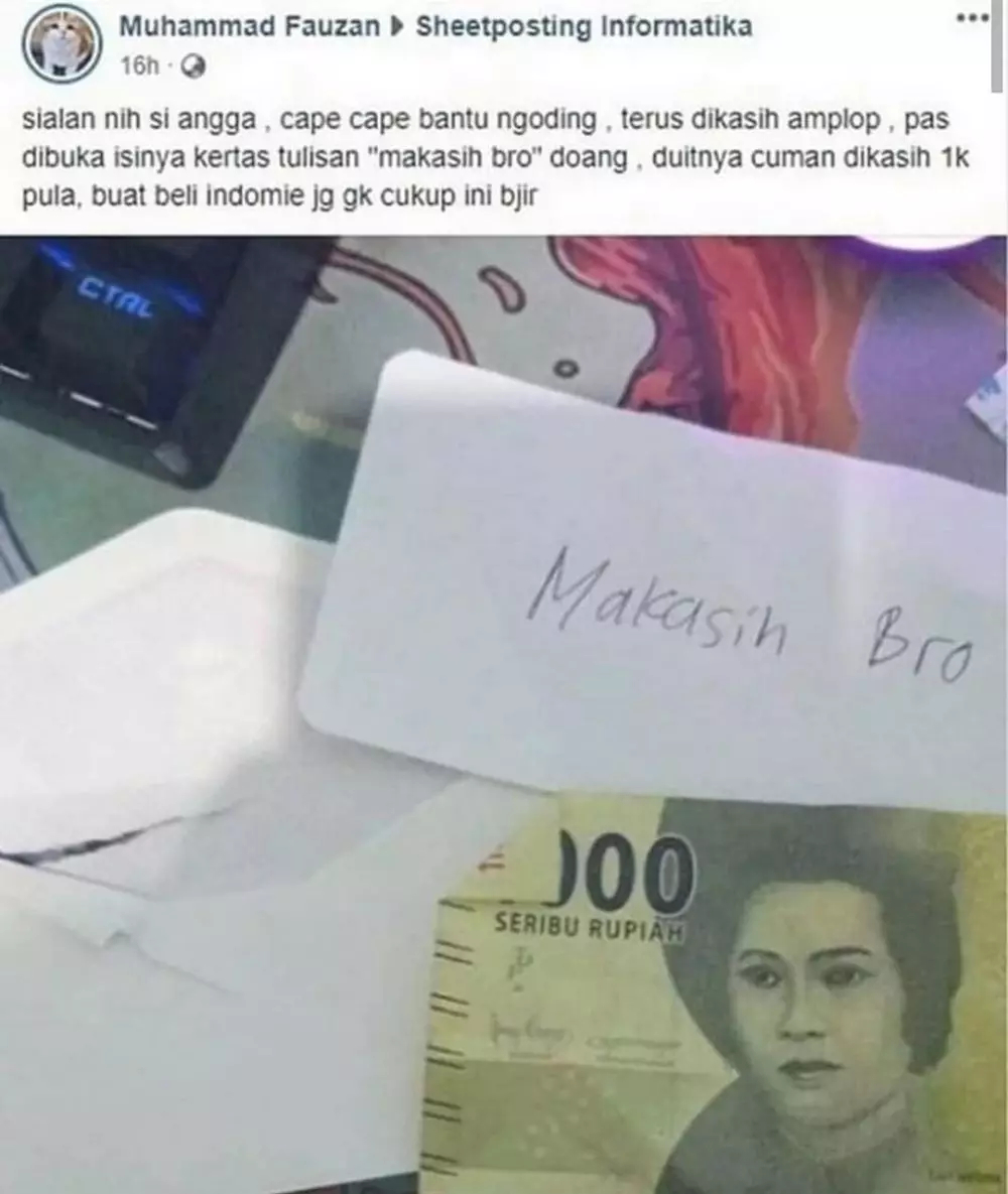 status FB pengen marah © 2020 instagram.com