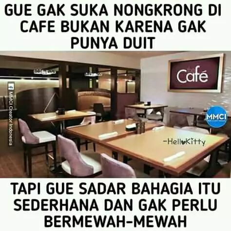 Meme nongkrong di cafe Berbagai sumber Meme nongkrong di cafe Berbagai sumber
