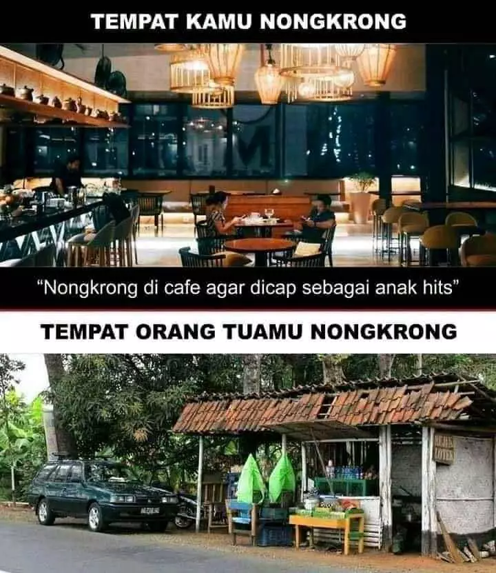 Meme nongkrong di cafe Berbagai sumber Meme nongkrong di cafe Berbagai sumber