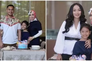 10 Momen hangat Zaskia Gotik & Imel Putri rayakan ultah anak