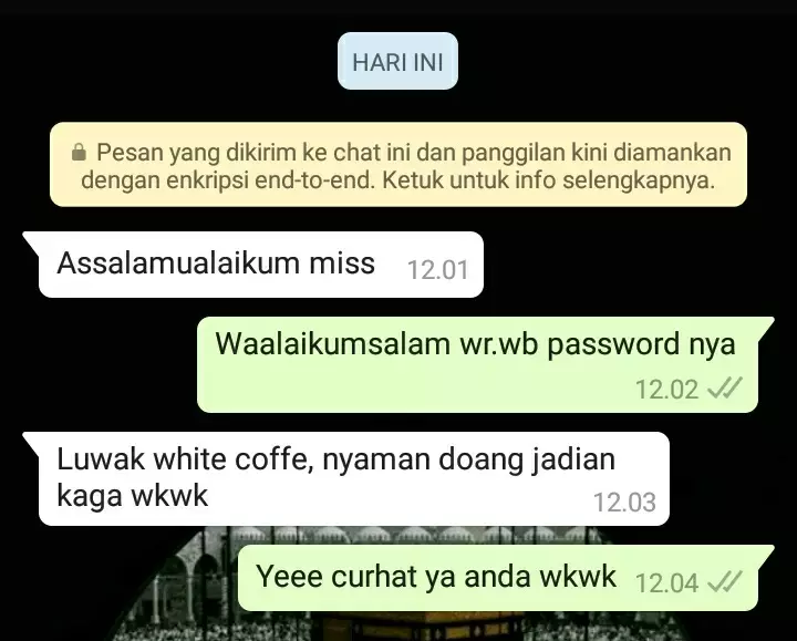 Chat lucu murid belajar online Twitter