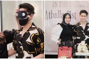 10 Potret meriah ultah Athalla Naufal ke-21, kuenya curi perhatian