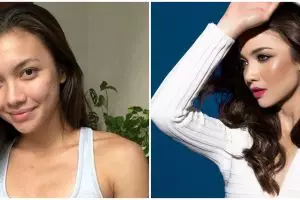 Biasa natural, ini 8 pesona Angela Gilsha dengan makeup cetar