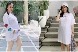 Hamil anak kedua, ini 8 potret Momo Geisha dengan perut buncit