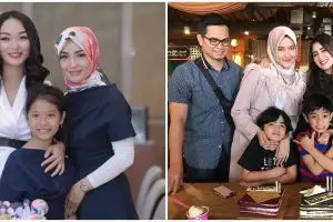 Momen kompak 5 seleb dan mantan istri pasangan rayakan ultah anak 