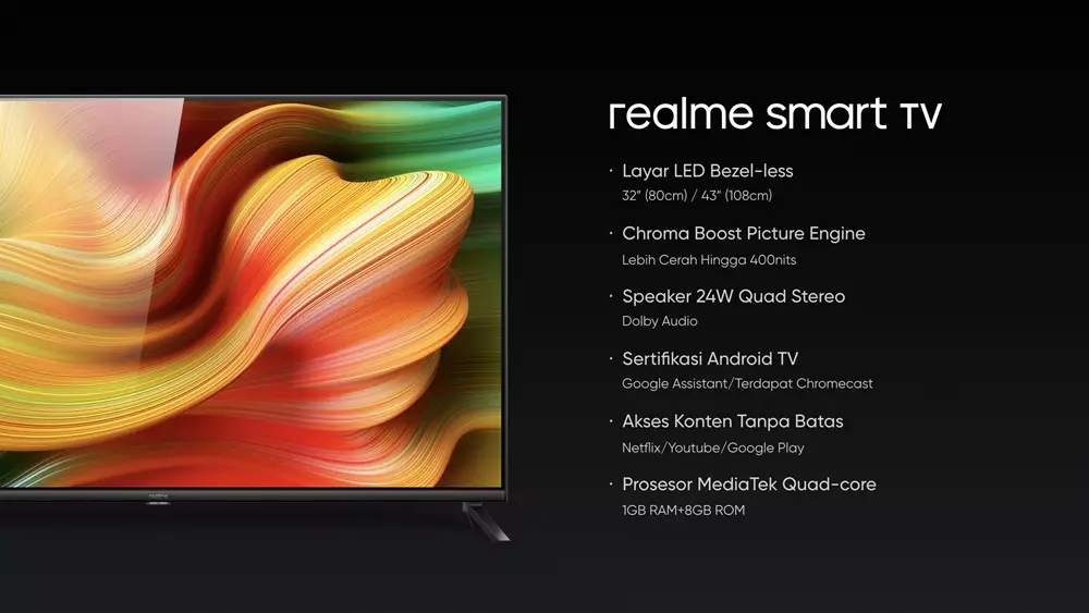 realme Smart TV, desain layar tipisnya bak nonton bioskop di rumah Istimewa
