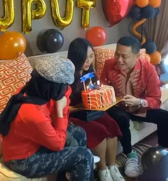 Momen anak sambung Bella Shofie ulang tahun Instagram/@bellashofie_rigan