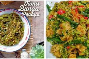 9 Resep tumis bunga pepaya, enak, sederhana, dan anti pahit