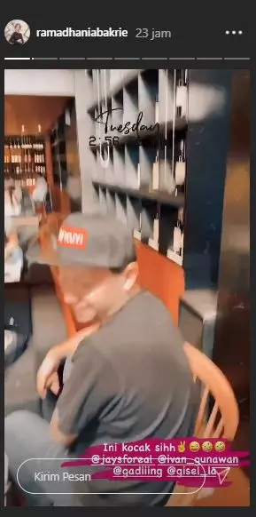 Momen pertama kali Gading Marten bertemu Wijin © 2020 Instagram