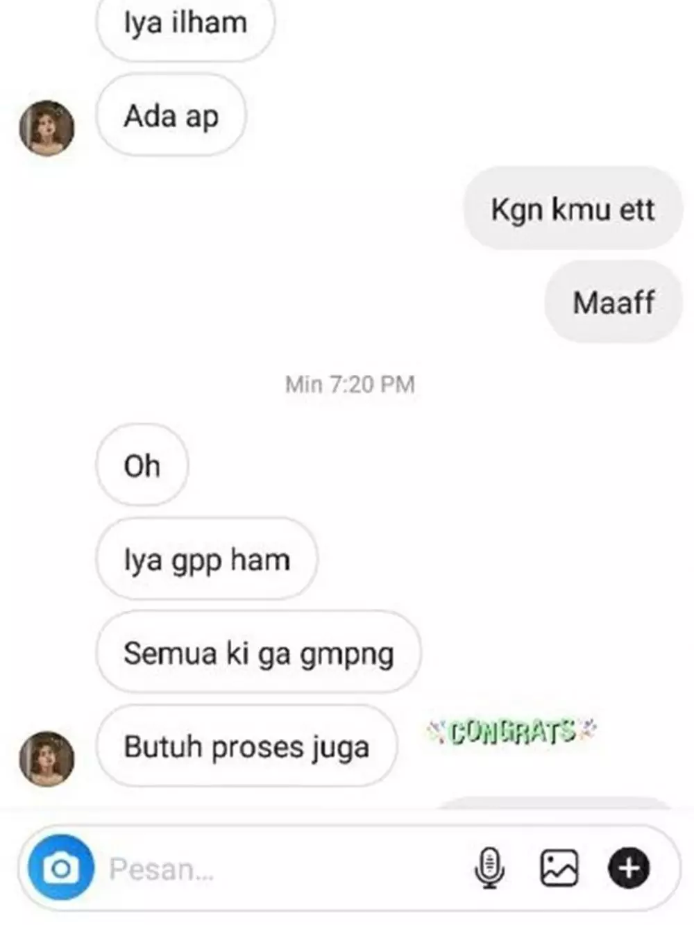 Chat bilang kangen ke mantan Instagram Chat bilang kangen ke mantan Instagram