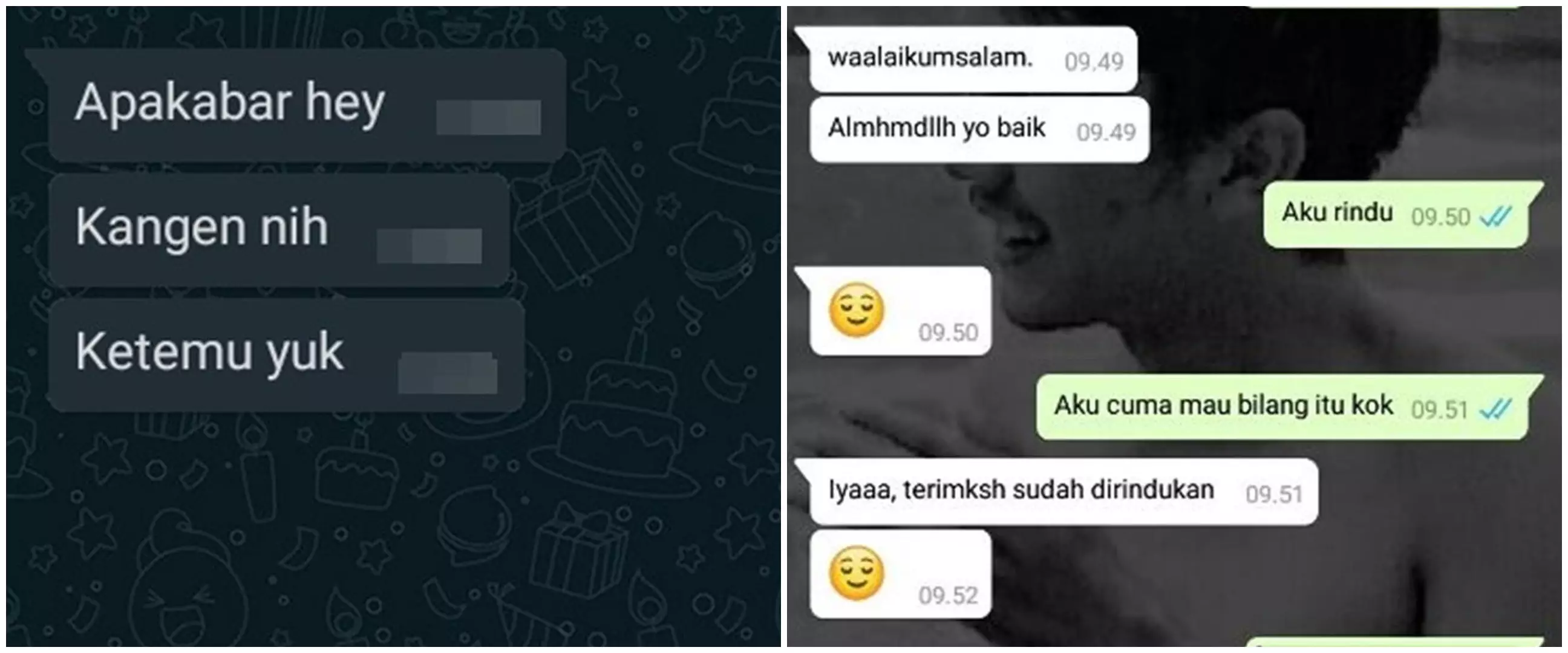 10 Chat bilang kangen ke mantan ini lucunya bikin gagal move on
