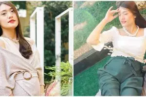 8 Gaya outfit kehamilan Anissa Aziza, inspirasi kece untuk bumil