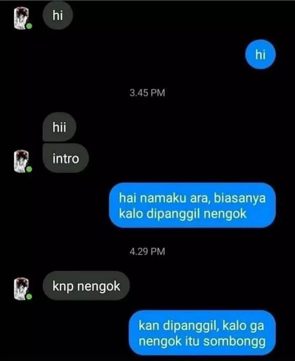 chat WA lucu teman nggak fokus © 2020 instagram.com
