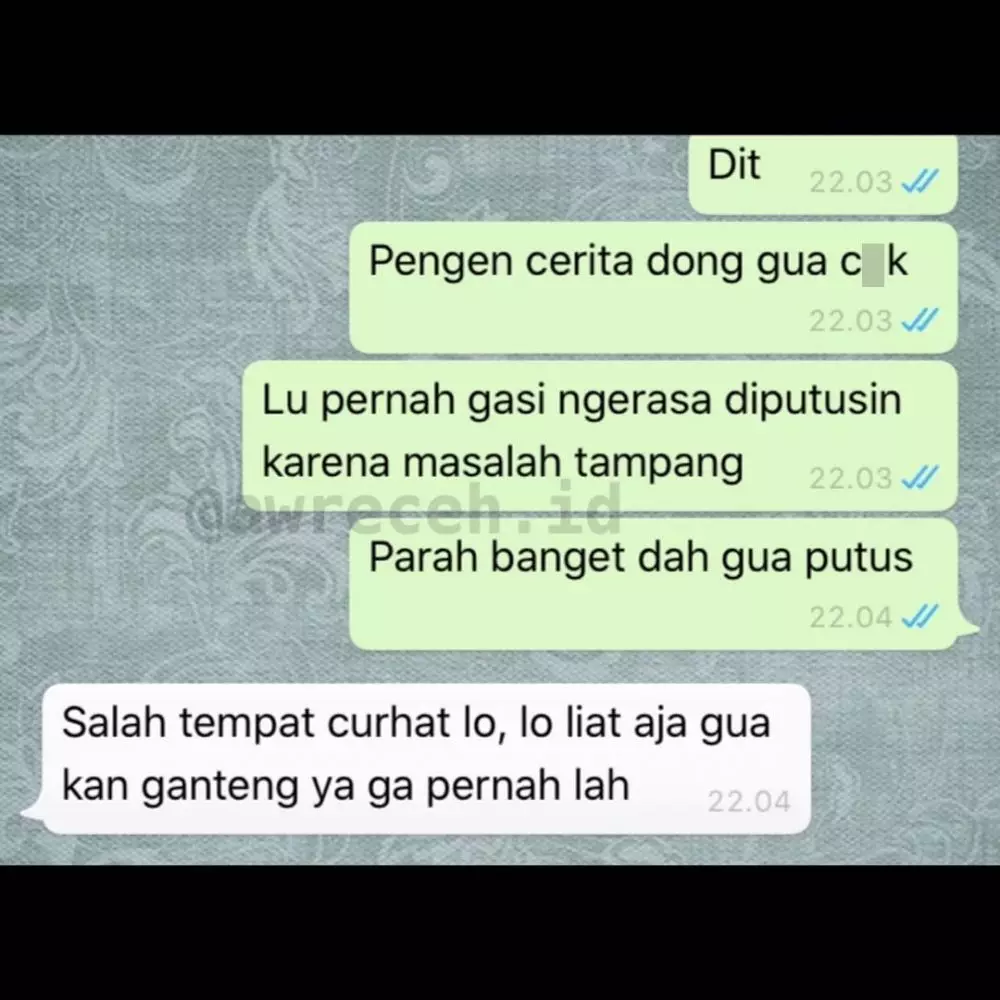 chat WA lucu teman nggak fokus berbagai sumber