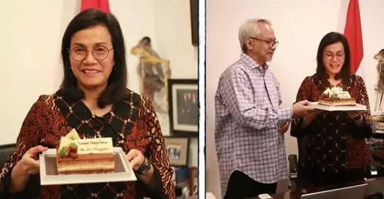 Momen ulang tahun Sri Mulyani ke-58 © 2020 Instagram/smindrawati
