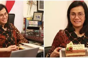 7 Momen ulang tahun ke-58 Sri Mulyani, dapat banyak kejutan
