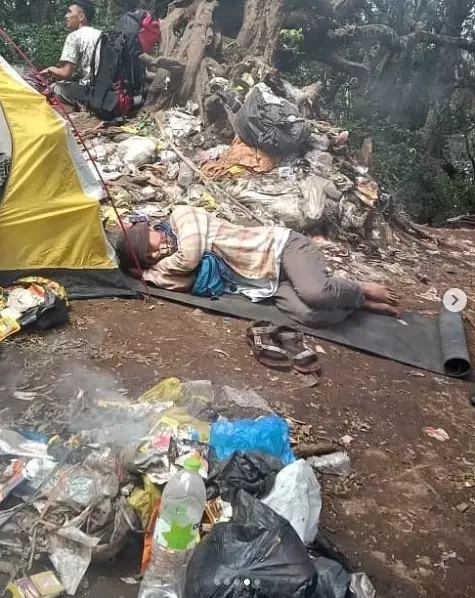 Potret sampah Gunung Dempo Berbagai sumber