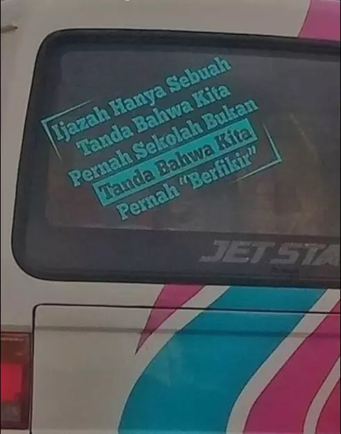 tulisan lucu dibelakang bus Berbagai Sumber tulisan lucu dibelakang bus Berbagai Sumber