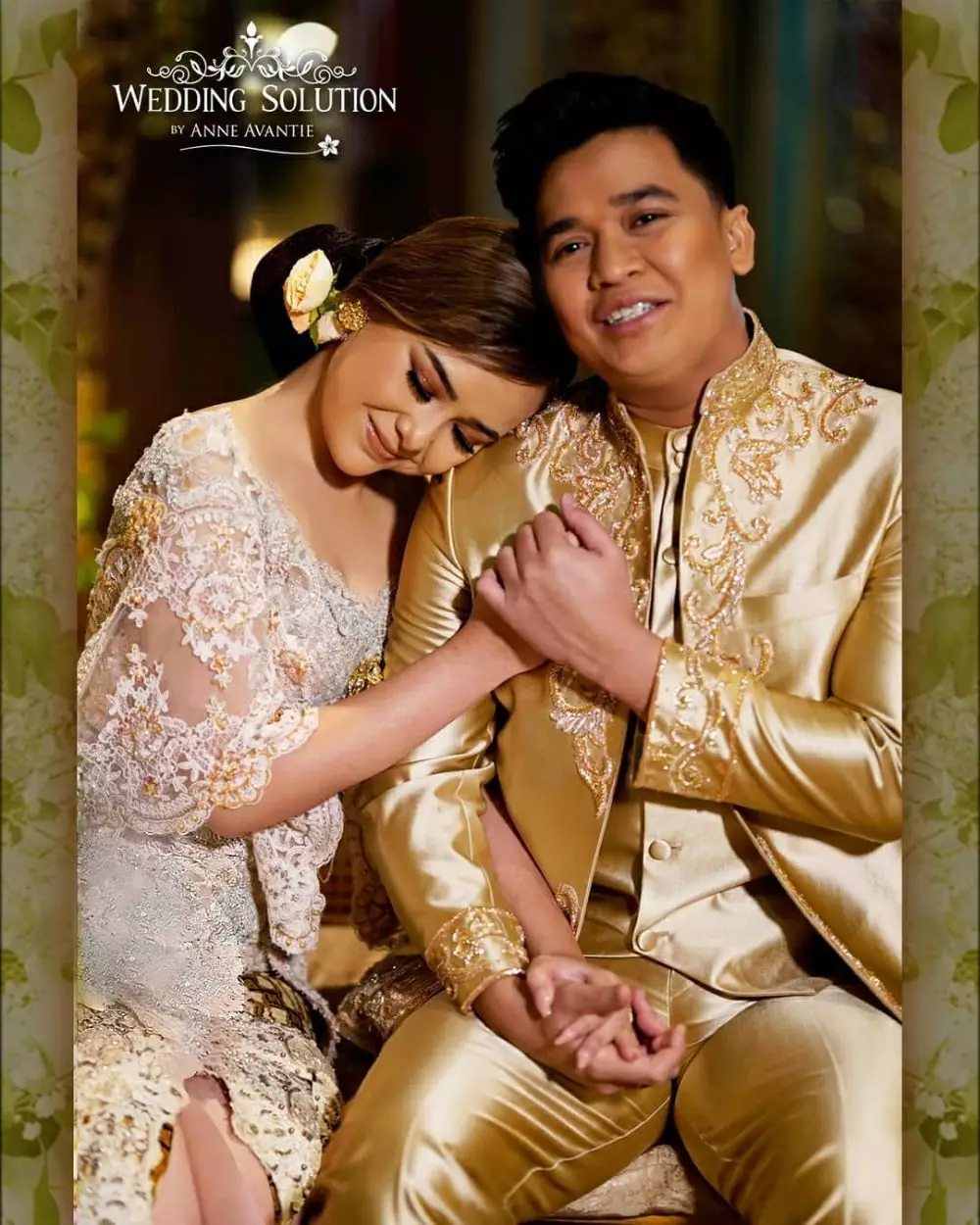 Amanda Billy berbusana pengantin instagram