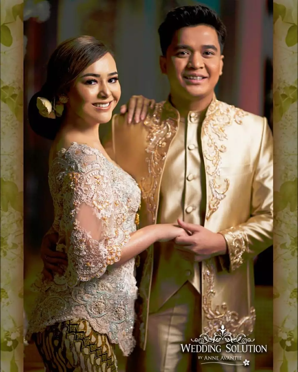 Amanda Billy berbusana pengantin instagram