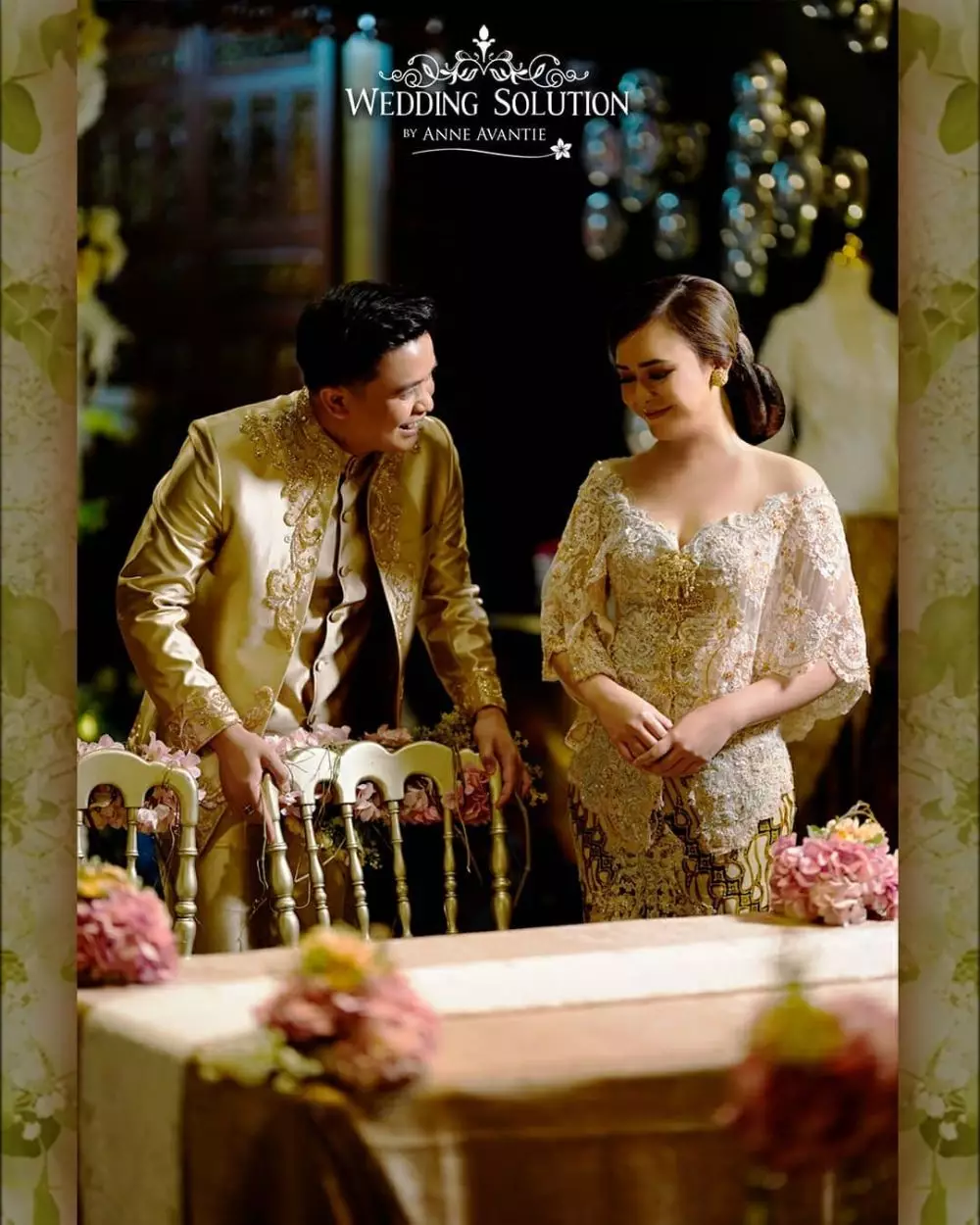 Amanda Billy berbusana pengantin instagram
