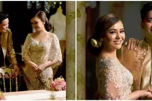 10 Potret serasi Amanda Manopo dan Billy Syahputra berbusana pengantin